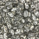Matubo MiniDuo Beads 4x2.5mm Silver 1/2